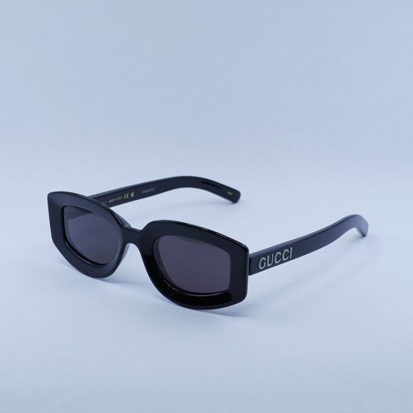 🕶️ New Gucci GG1719S 001 Sunglasses - Black Frame, Grey Lenses - Picture 1 of 11